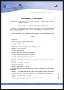 Ley de Cantabria 9/2022, de 27 de diciembre, de Coordinación de Policías Locales de Cantabria