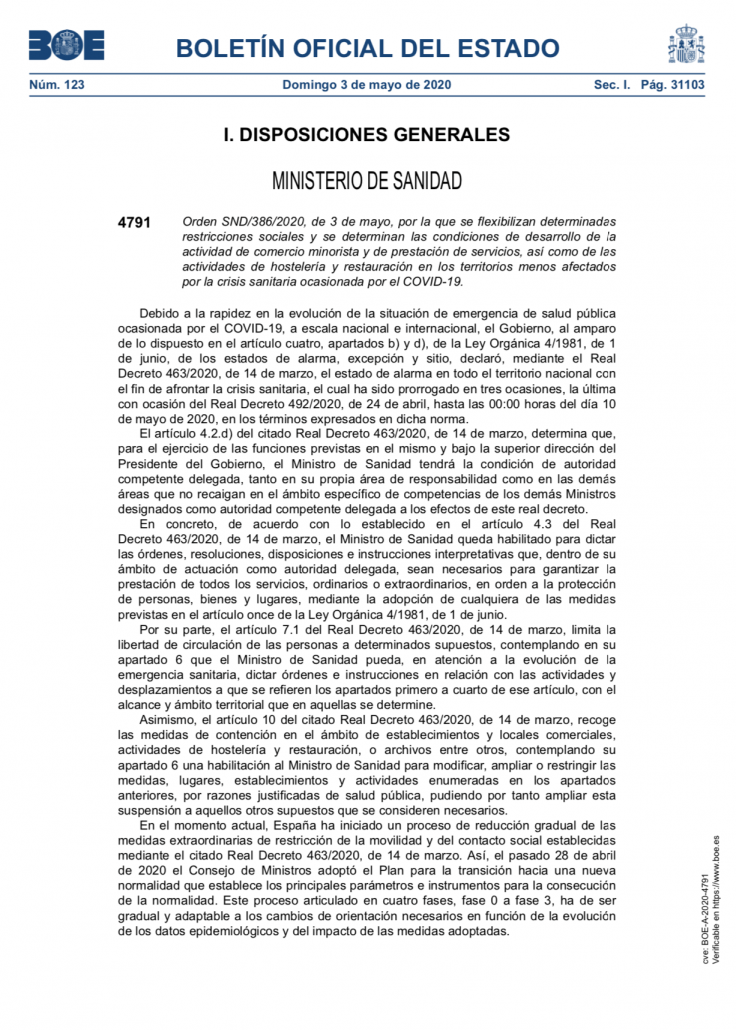 Decreto sobre el comienzo del desconfinamiento Captura De Pantalla 2020 05 03 A Las 20.36.02 736x1030