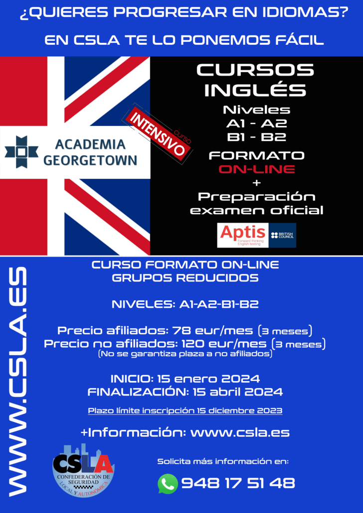 Curso intensivo inglés 2024